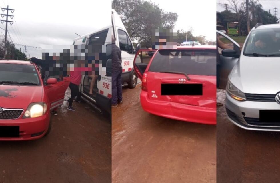 Puerto Iguazú: accidente vial dejó un saldo de varios daños materiales
