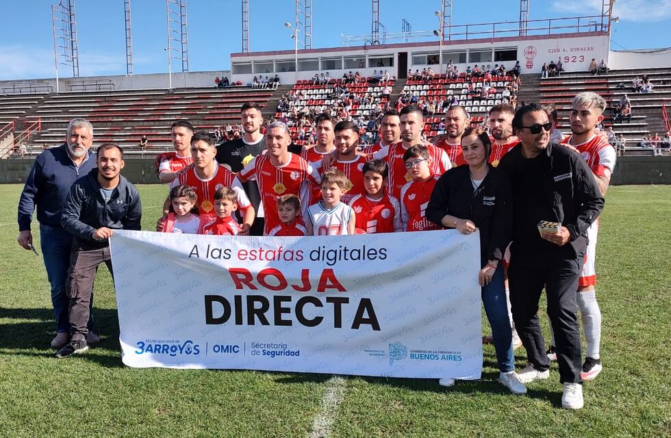 La Secretaría de Seguridad de Tres Arroyos lanzó la campaña “a las estafas digitales Roja Directa” en las canchas