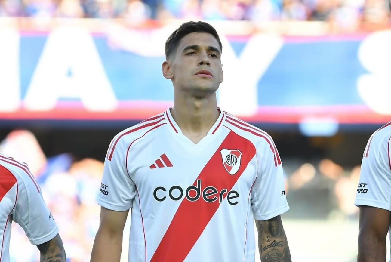 Lucas Martínez Quarta jugó su primer encuentro en River luego de vuelta. (Gentileza Lucas Martínez Quarta)