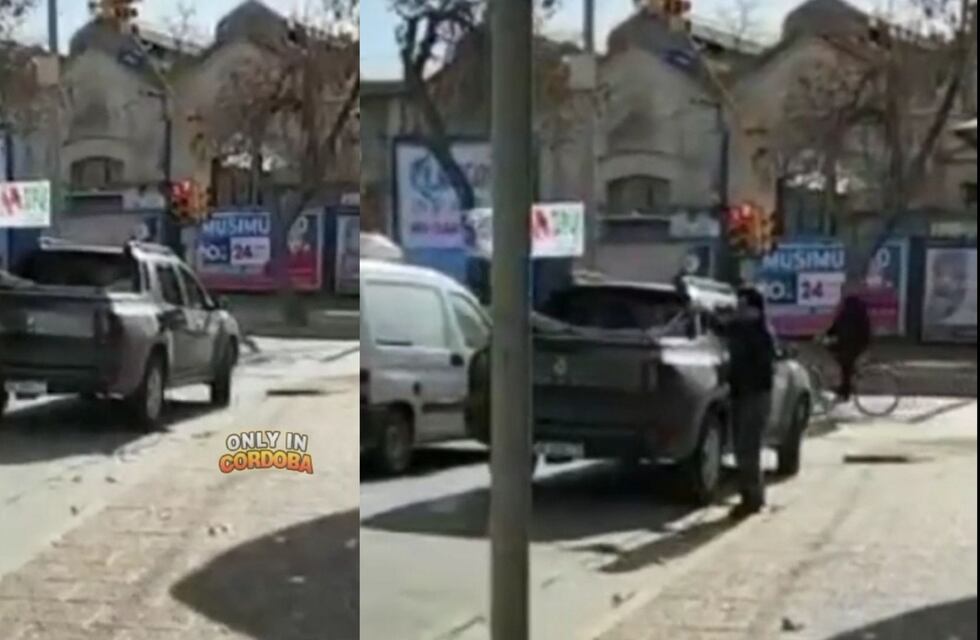 Un peligro en Río Cuarto: se fue de la estación de servicio con la manguera del gas colgando