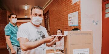 PASO 2021 en Misiones: votó Herrera Ahuad y alentó a los misioneros a que se acerquen a sufragar