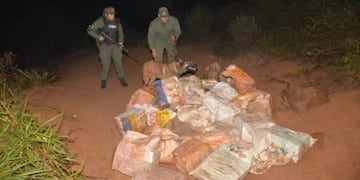 Más de 570 kilos de marihuana fueron incautados en Puerto Esperanza.
