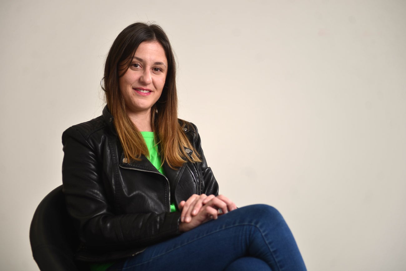 Julia Di Santi en el programa Voz y Voto. (Nicolás Bravo / La Voz)