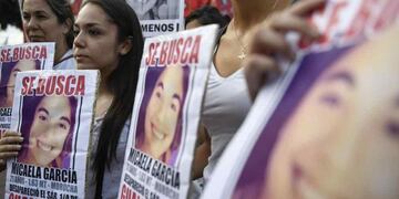 Cuatro años del femicidio de Micaela García (Foto: Télam/Fernando Gens).