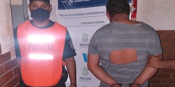 Golpeó a su pareja y fue detenido
