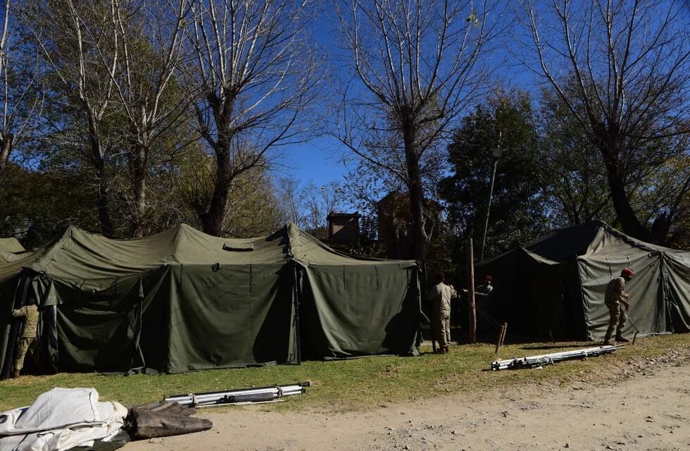 Covid-19 en Córdoba: Provincia instaló “Hospitales de Campaña” en La Falda y La Calera