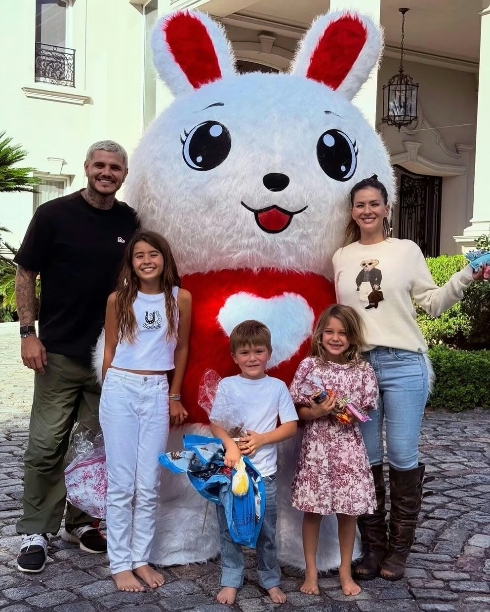 Los hijos de la China Suárez con Mauro Icardi.