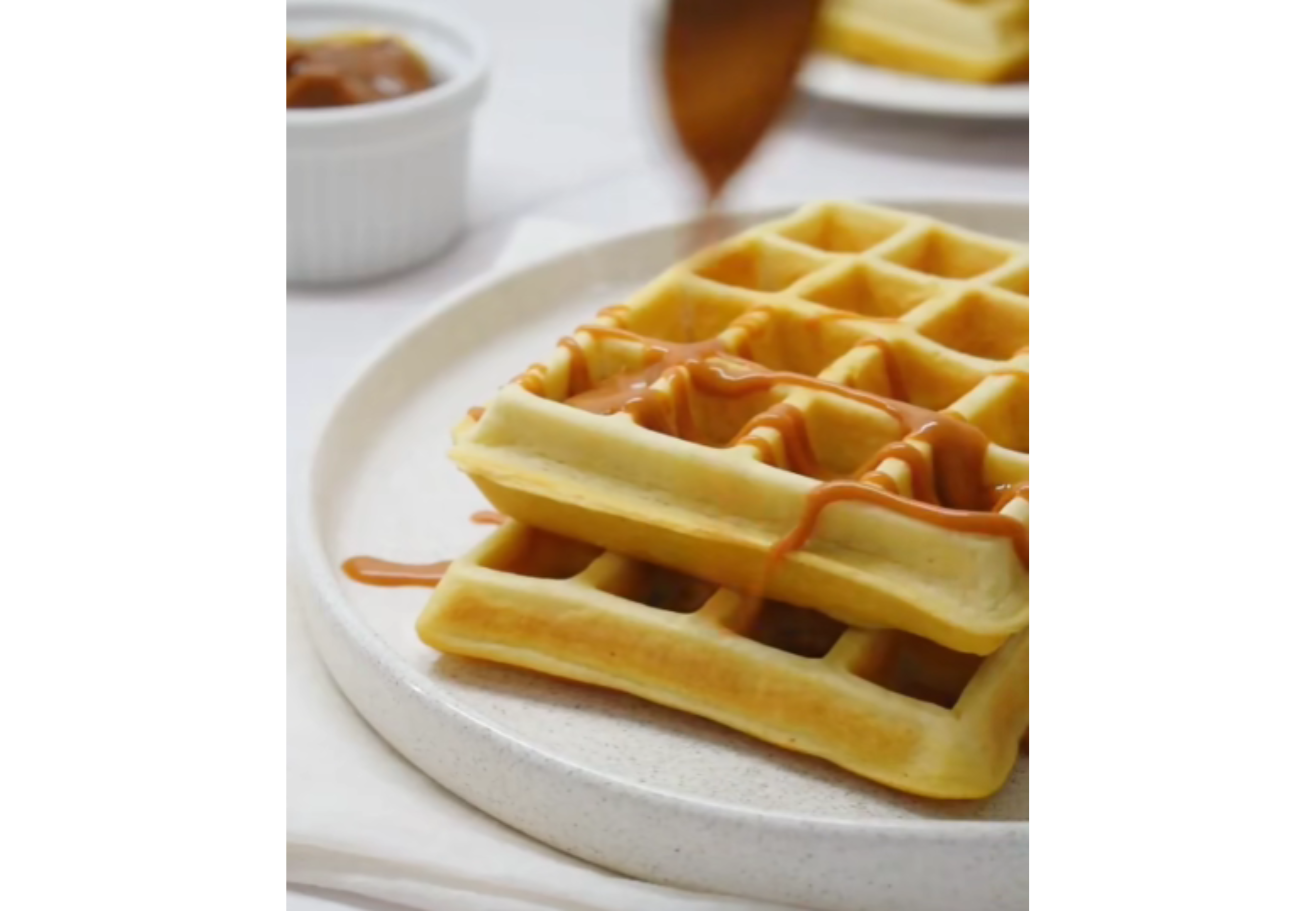 Así quedan los waffles con esta receta.