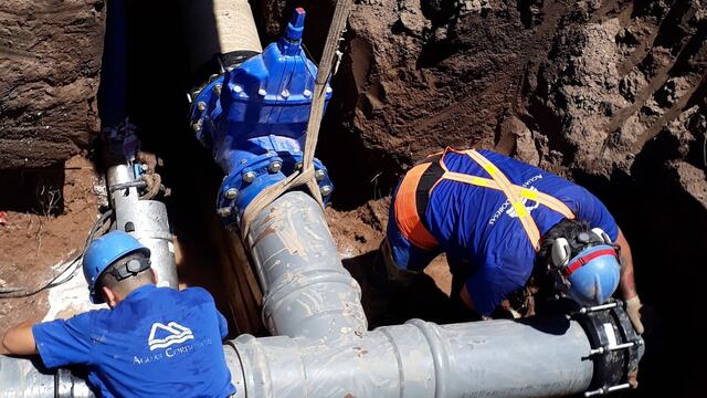 Aguas Cordobesas informó que la rotura de un caño afecta a 171 sectores de la ciudad de Córdoba.