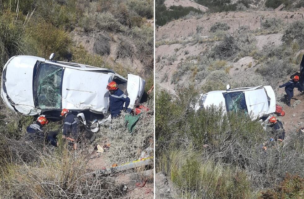 Tragedia en Potrerillos: un auto de Chile que se dirigía a Mendoza volcó, hay un muerto y 3 heridos