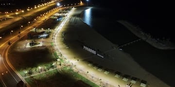 Luminarias en la Playa Costa Sur de Posadas