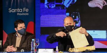 Omar Perotti abrió la licitación de los trabajos en la ruta 13 en Humberto Primo.