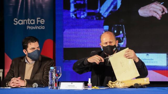 Omar Perotti abrió la licitación de los trabajos en la ruta 13 en Humberto Primo.
