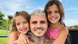 Se conocieron las fotos de Mauro Icardi y sus hijas previas al escándalo con Wanda Nara