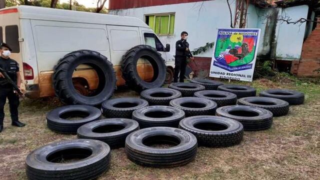 Eldorado: incautan neumáticos sin aval aduanero.
