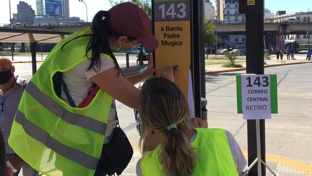 Colectivos en Constitución: cambian las paradas para favorecer el distanciamiento social