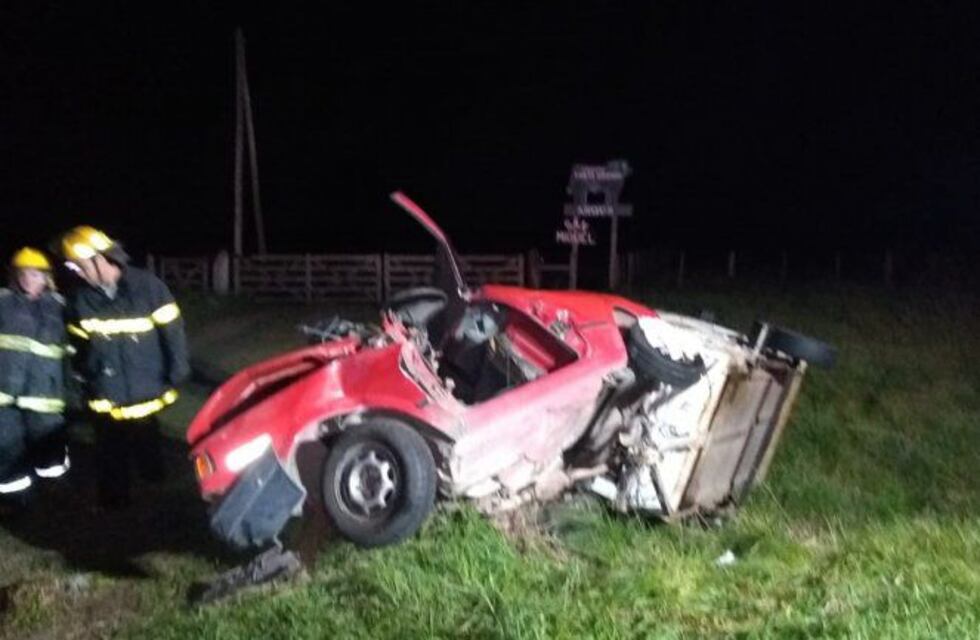 Un fallecido y un herido tras accidente en Ruta 11