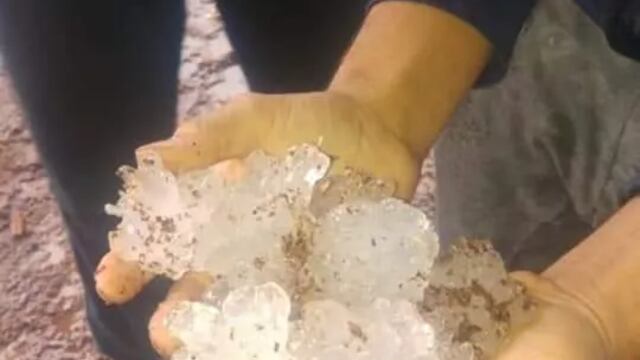 Reportaron daños en 15 casas de Los Helechos por la caída de granizo