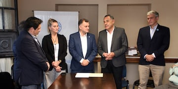 Regino Amado en el acto para conmemorar los 200 años del fallecimiento de Bernardo de Monteagudo