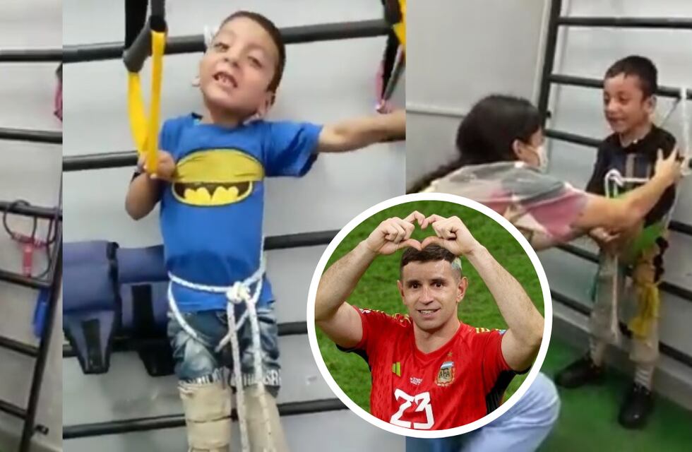 Conocé a Brian, el pequeño santiagueño que sueña con atajar como el Dibu Martínez