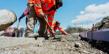 Ushuaia: se está llevando a cabo la puesta en valor de los espacios públicos
