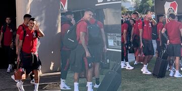 Matías Suárez sonrió al escuchar el grito de un hincha.