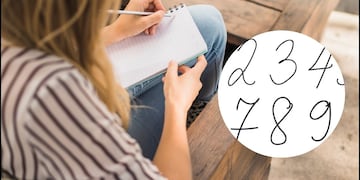 Qué revela sobre tu personalidad la forma de escribir los números, según la grafología.