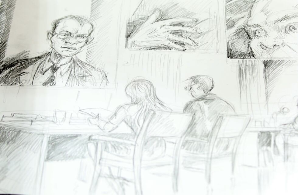 Se utilizó por primera vez la técnica de Court Sketch en Mendoza en el juicio de Exequiel Salas Cracco