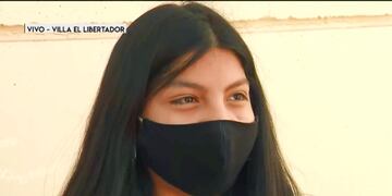 Agustina, la nena que recibió un balazo en la cara en un enfrentamiento de barras en Villa El Libertador.