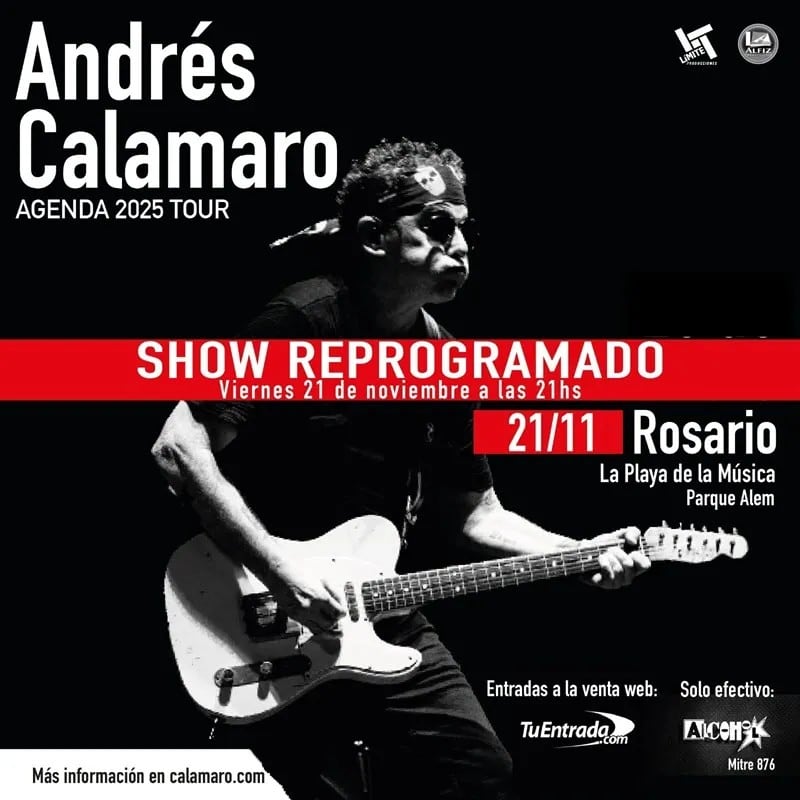 Calamaro en Rosario 2025