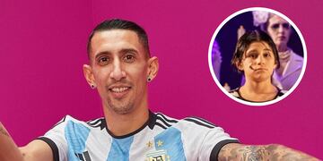 Ángel Di María sorprendió a Valentino, al adolescente de Rosario, que se volvió viral por su canto.