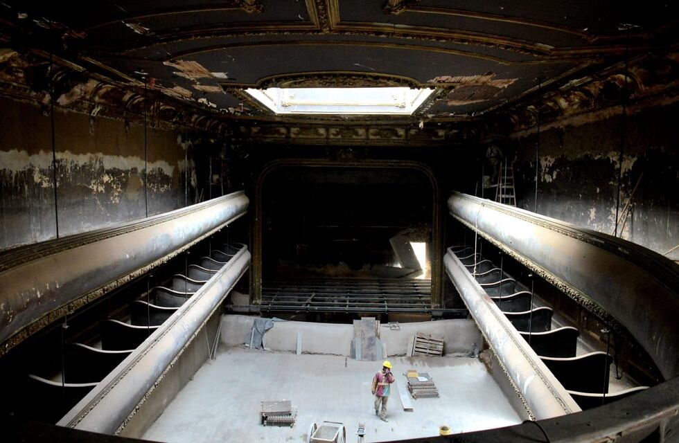 Tandil: así continúa la renovación del teatro Cervantes en la ciudad