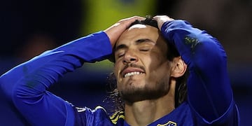 Edinson Cavani, descartado por lesión en Boca, para el cruce con Belgrano.