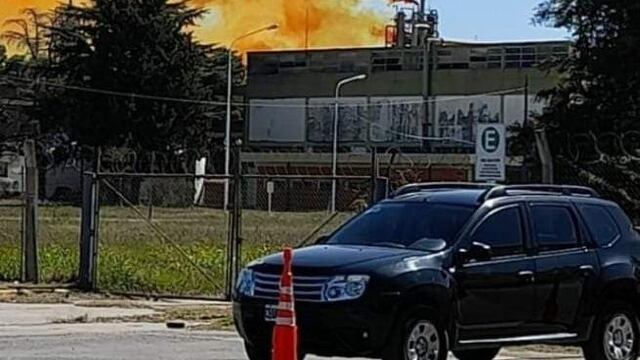 El escape en Río Tercero en la Fábrica Militar.