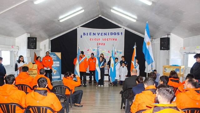 La Escuela Provincial N° 38 “Presidente Raúl Ricardo Alfonsín” de la Base Antártica Conjunta Esperanza dio inicio al Ciclo Lectivo 2022.