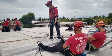 Personal del DUAR logró recatarlo y estabilizarlo.