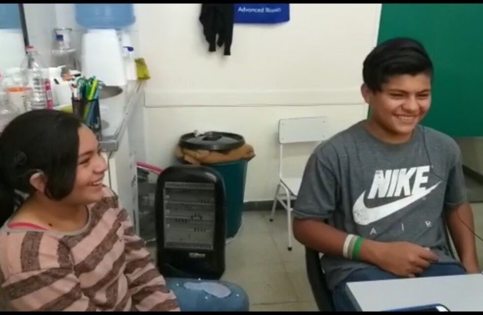 Kevin Suárez tiene 13 años y escuchó por primera vez