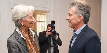 Mauricio Macri y hristine Lagarde (FMI)
