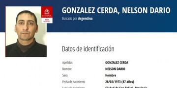 Interpol detuvo a ex policía sanrafaelino Nelson González