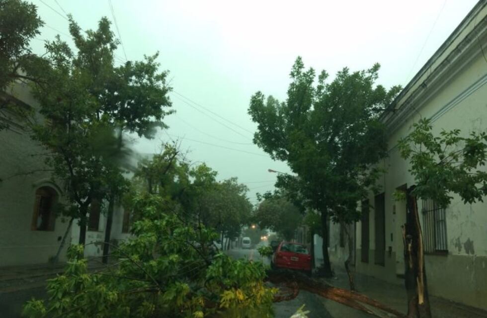 Un fuerte temporal azota la ciudad