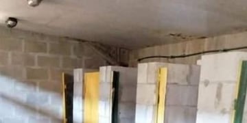 Hinchas de San Lorenzo rompieron los baños del estadio de Defensa y Justicia (Twitter)