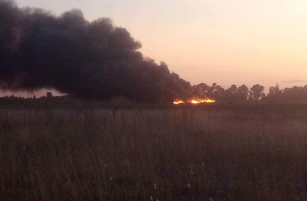 Se incendió un basural a cielo abierto en Chavez y Ruta 51
