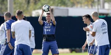 Copa América: el once que probó Lionel Scaloni de cara al partido con Venezuela\u002E (EFE)