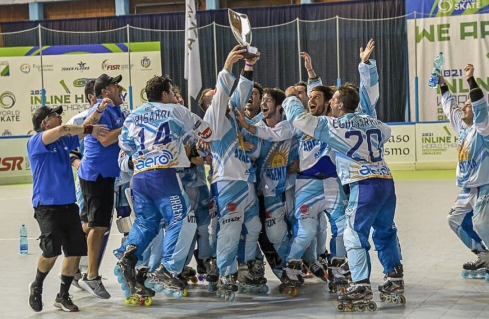 Roller Hockey: Argentina con jugadores mendocinos levantó la copa del World Skate Cup