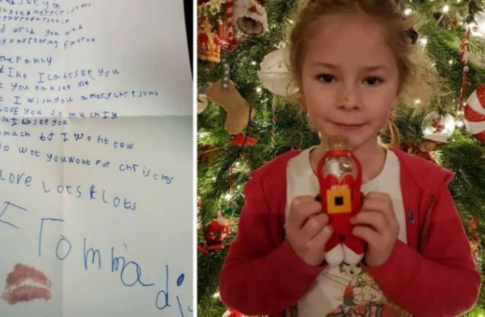 Escribió una carta de Navidad a su papá fallecido y recibió una asombrosa respuesta