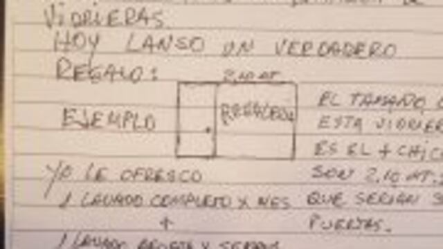 El cartel repartido por Dany