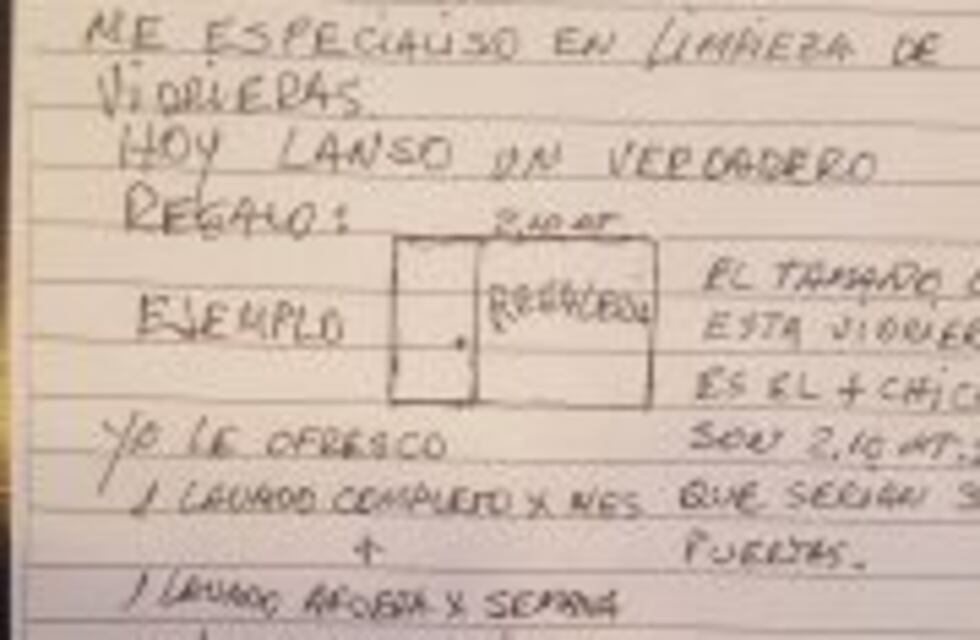 El limpiavidrios que conmovió a todos por su folleto pidiendo trabajo