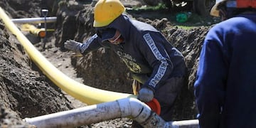 Obra de gas en el Bº La Esperanza - Río Grande\u002E