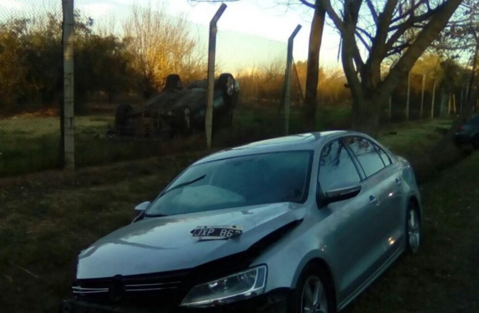 Tremendo choque en cadena en Chacras de Coria