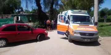 Alta Gracia: una motociclista herida tras un accidente de tránsito sobre calle Ricardo Balbín